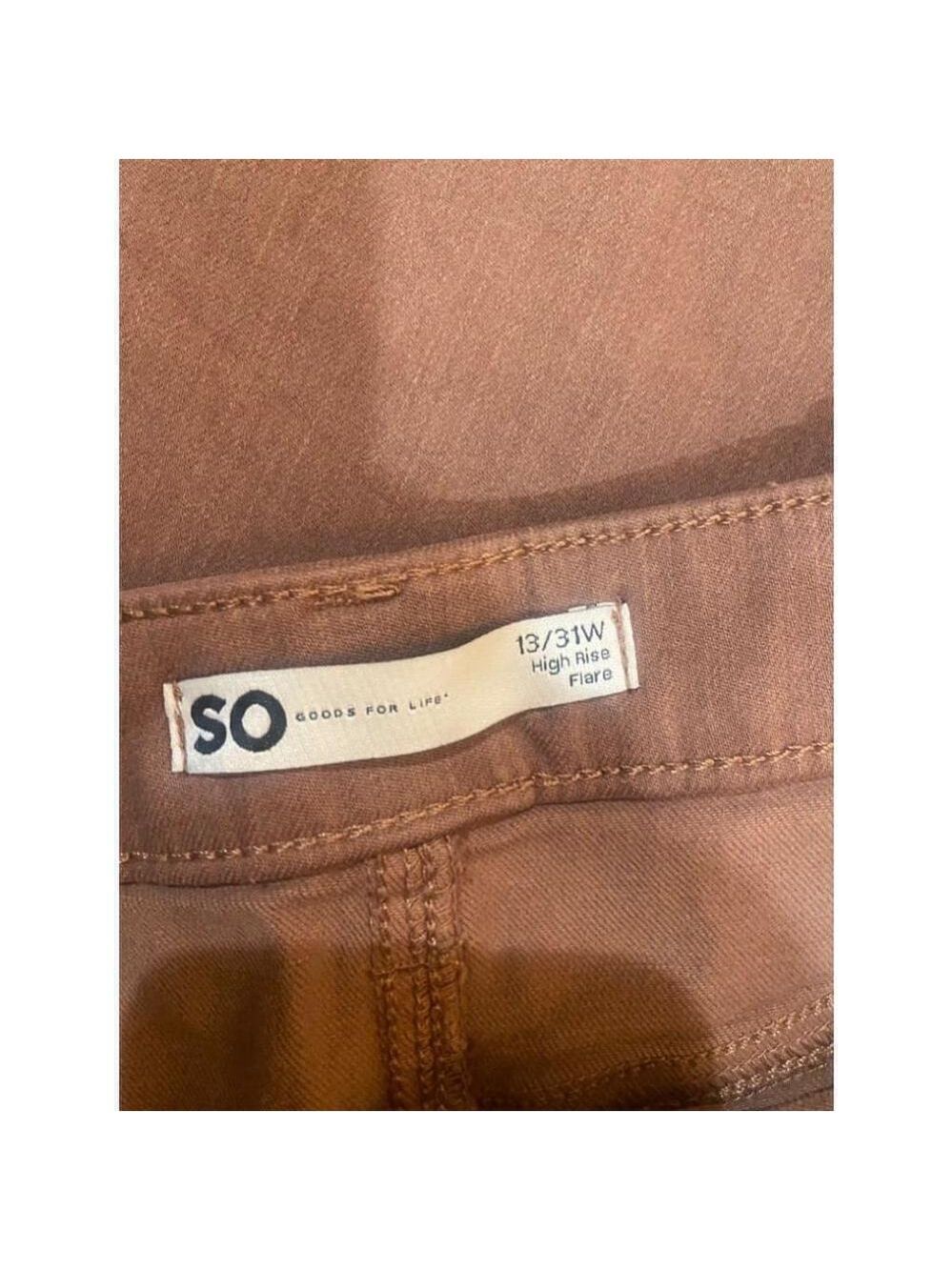 SO Flare Jeans Pink Brown Size 13 - Picture 5 of 6